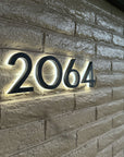 Backlit LED House Address Numbers