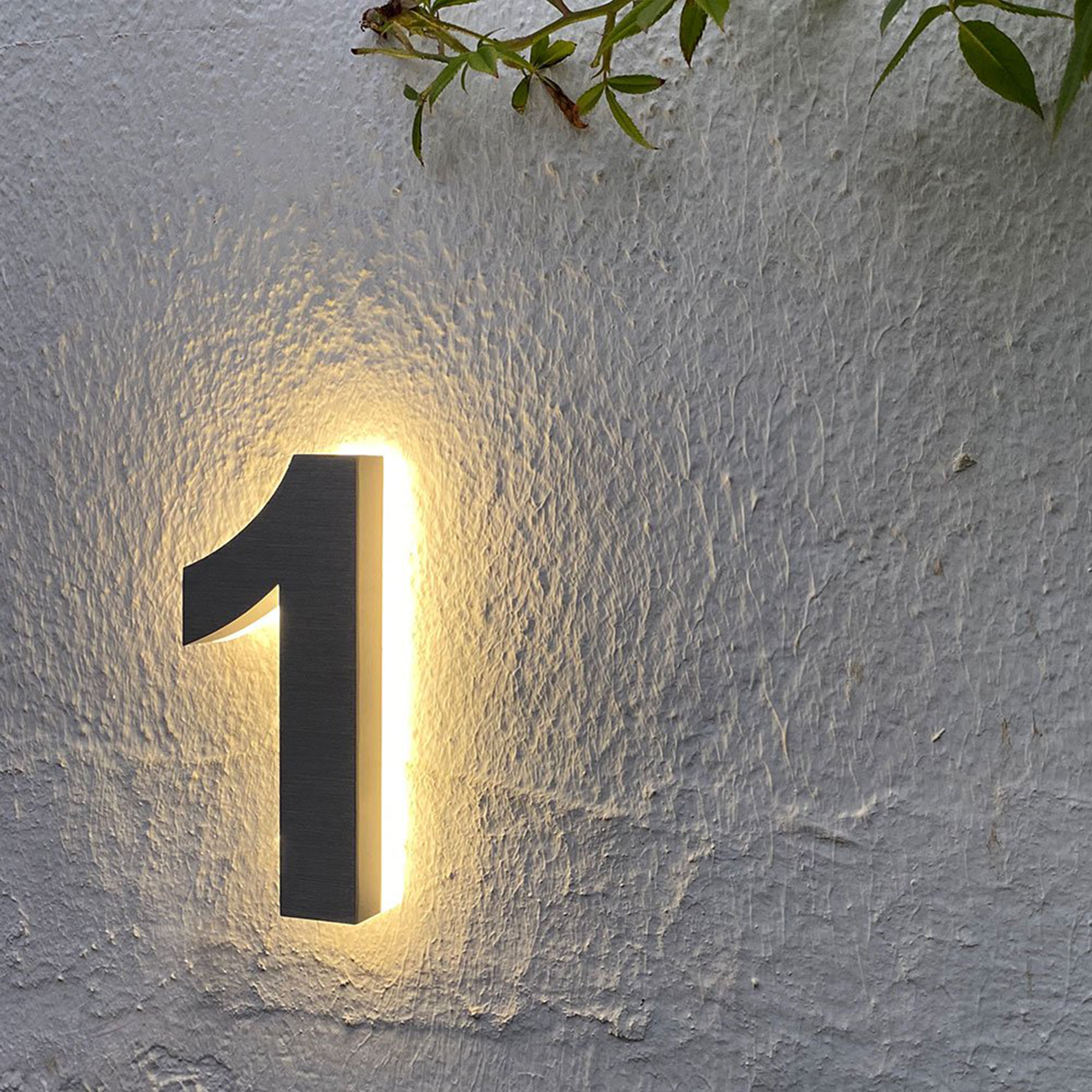 Backlit LED House Address Numbers