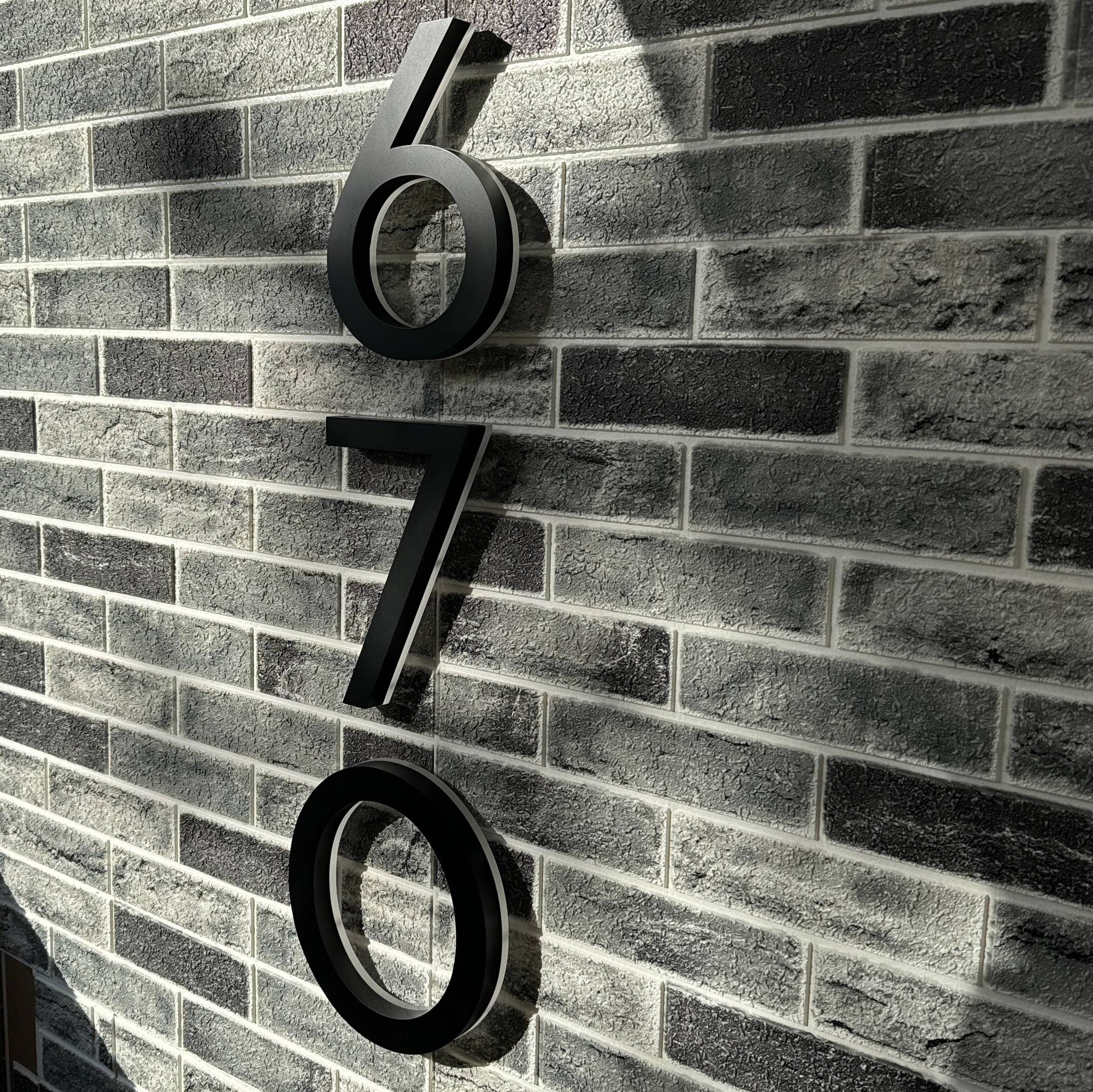 Backlit LED House Address Numbers