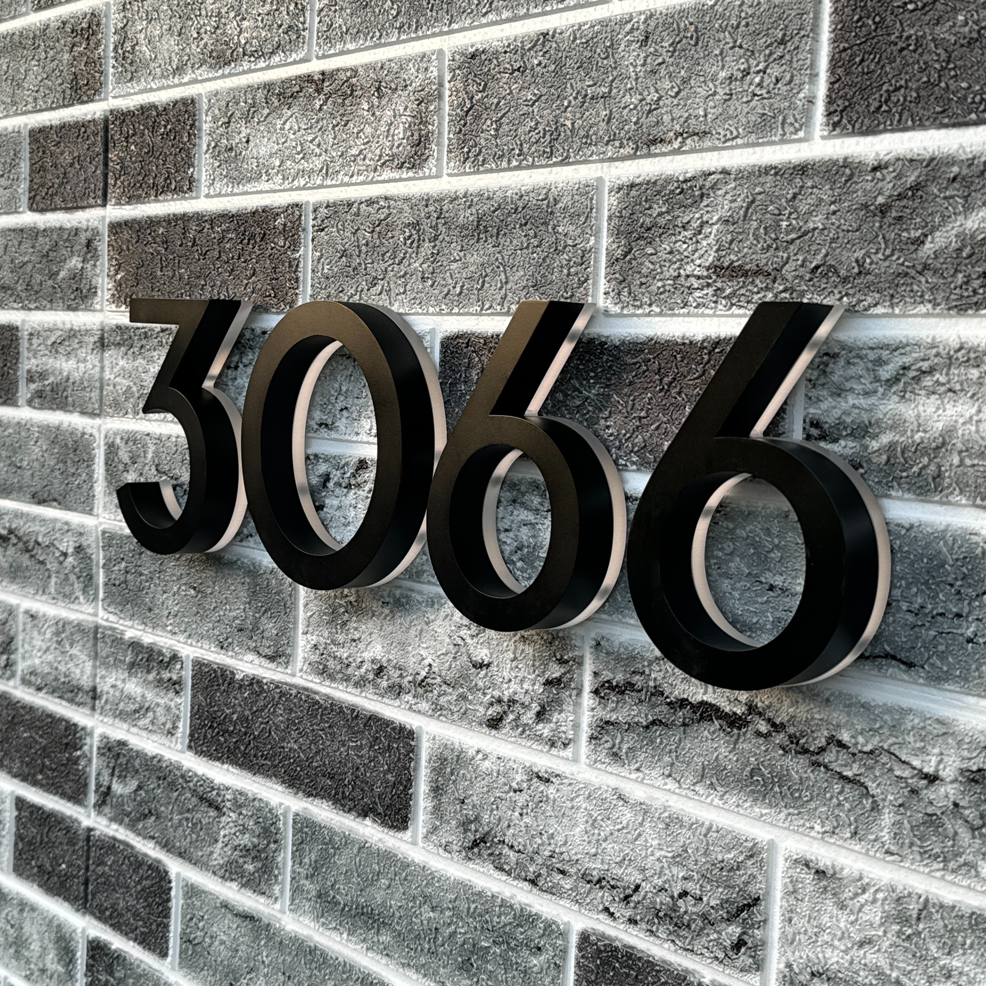 Backlit LED House Address Numbers