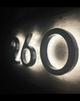 Backlit LED House Address Numbers