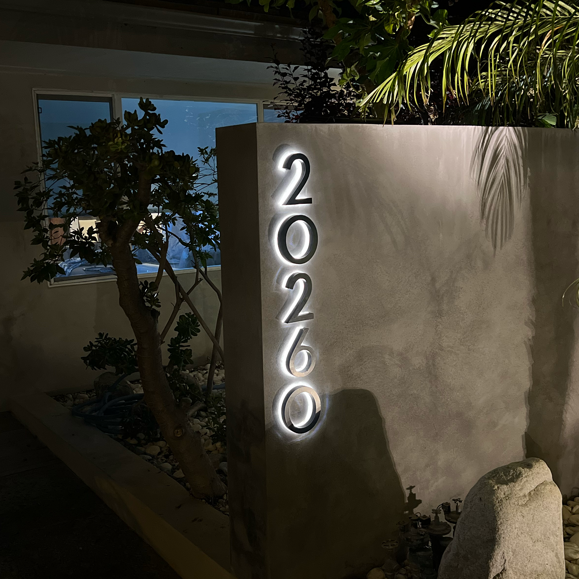 Backlit LED House Address Numbers