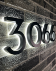 Backlit LED House Address Numbers