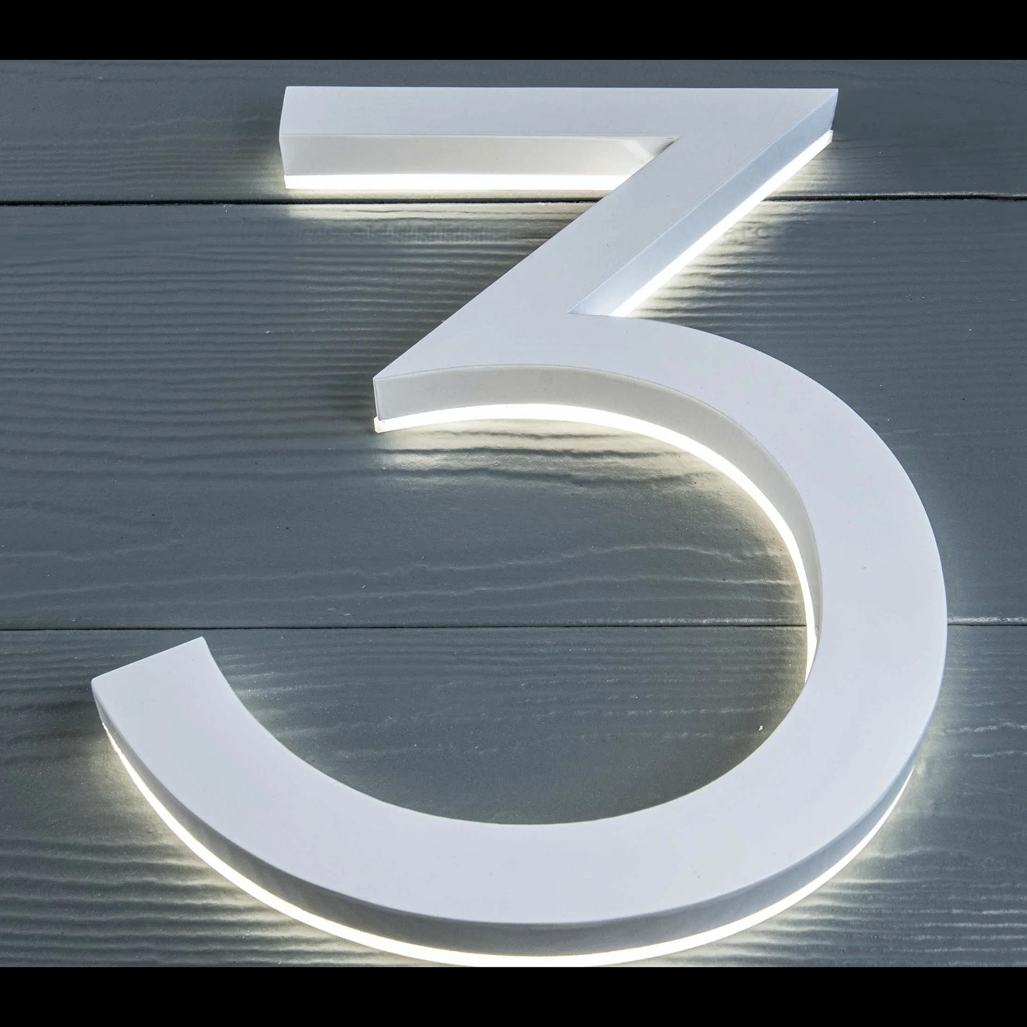 Backlit LED House Address Numbers