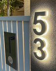 Backlit LED House Address Numbers