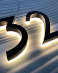 Backlit LED House Address Numbers