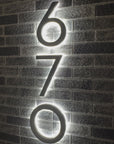 Backlit LED House Address Numbers